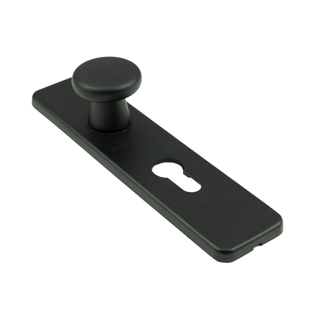 AMI Knop 160/40 Vast Kortschild 185/44 Klik Profielcilinder 55 Zwart 9005 Str - 739273